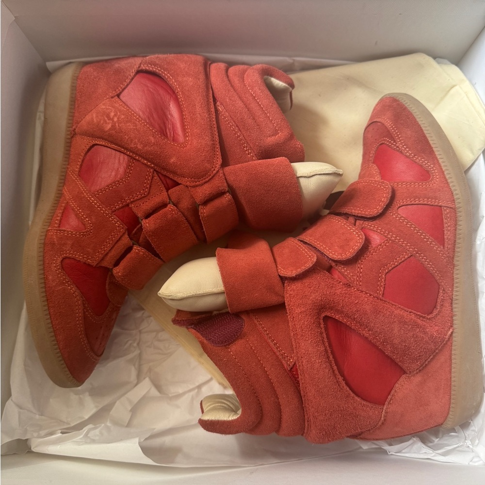 Isabel Marant Red Sneakers